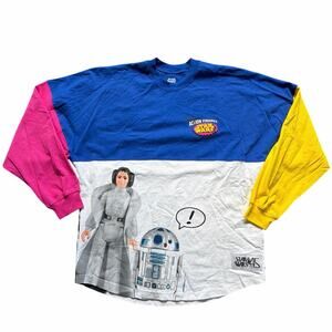 Disney D23 Expo Star Wars 45 Action Figure Spirit Jersey Shirt Women Size Medium